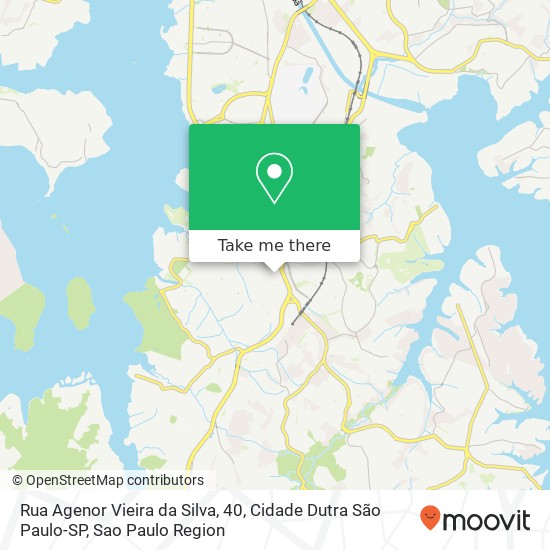 Rua Agenor Vieira da Silva, 40, Cidade Dutra São Paulo-SP map