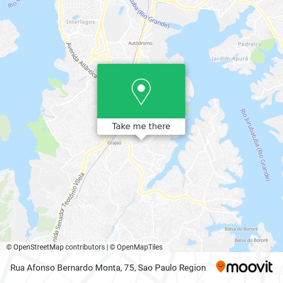 Mapa Rua Afonso Bernardo Monta, 75