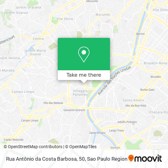 Rua Antônio da Costa Barbosa, 50 map