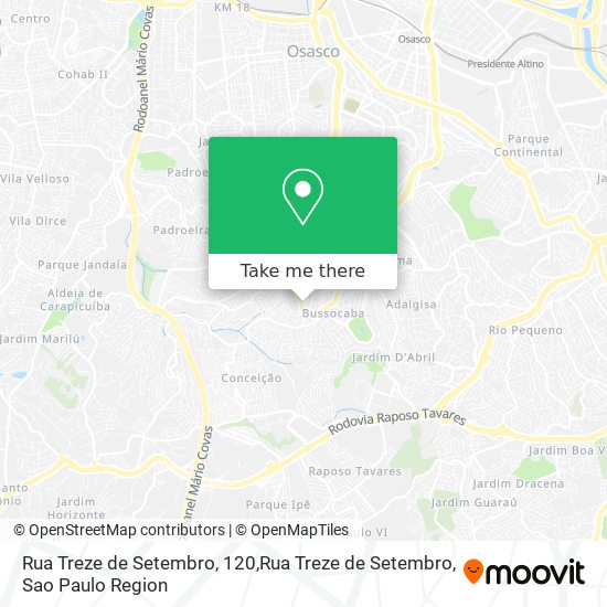 Mapa Rua Treze de Setembro, 120,Rua Treze de Setembro