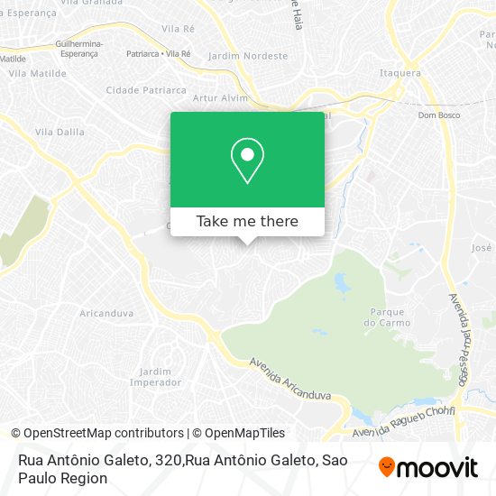 Mapa Rua Antônio Galeto, 320,Rua Antônio Galeto