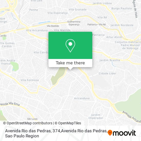 Mapa Avenida Rio das Pedras, 374,Avenida Rio das Pedras