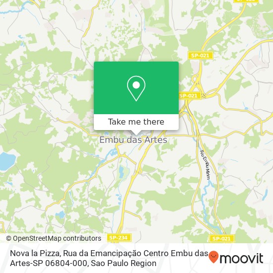 Nova la Pizza, Rua da Emancipação Centro Embu das Artes-SP 06804-000 map