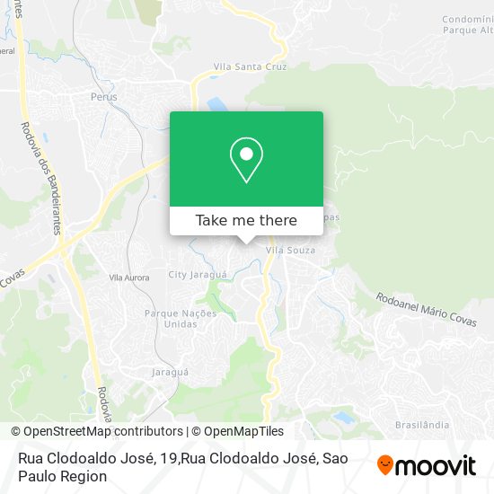 Rua Clodoaldo José, 19,Rua Clodoaldo José map
