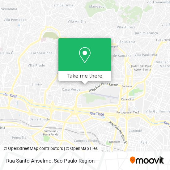 Rua Santo Anselmo map