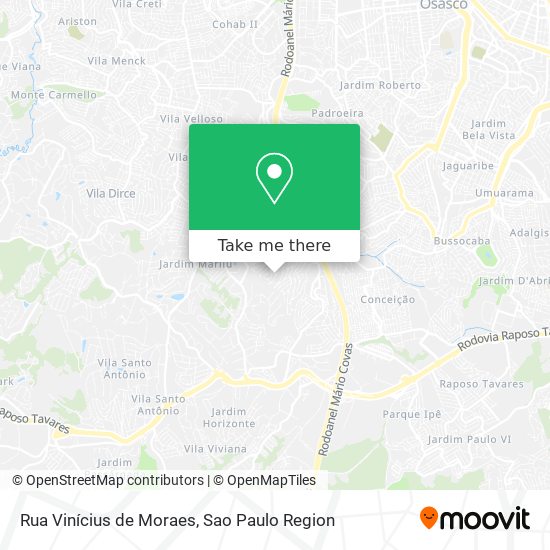 Rua Vinícius de Moraes map