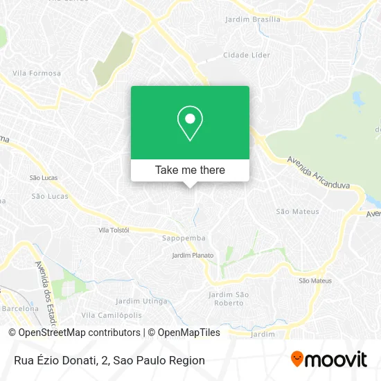 Rua Ézio Donati, 2 map