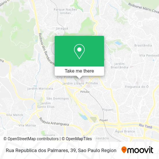 Rua Republica dos Palmares, 39 map