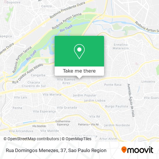 Mapa Rua Domingos Menezes, 37
