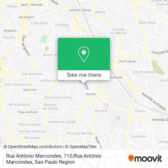 Mapa Rua Antônio Marcondes, 710,Rua Antônio Marcondes