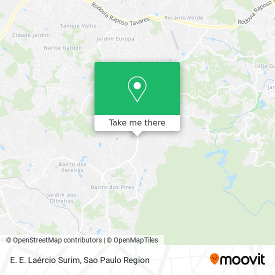 E. E. Laércio Surim map