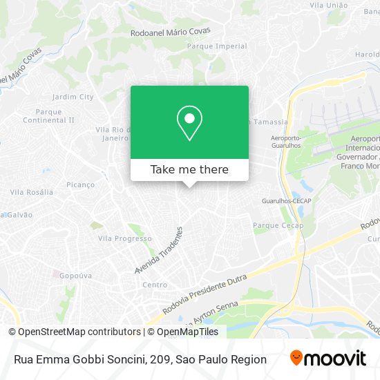 Rua Emma Gobbi Soncini, 209 map
