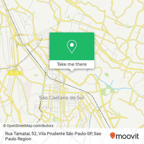 Rua Tamataí, 52, Vila Prudente São Paulo-SP map
