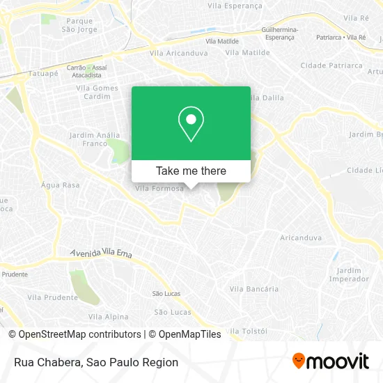 Rua Chabera map