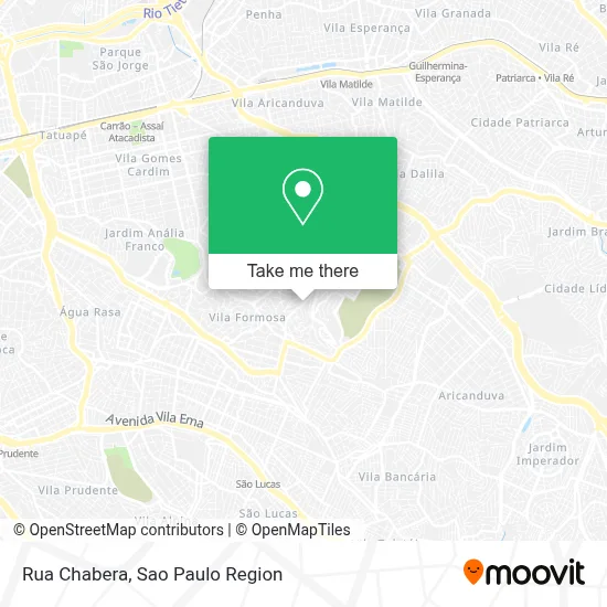 Rua Chabera map
