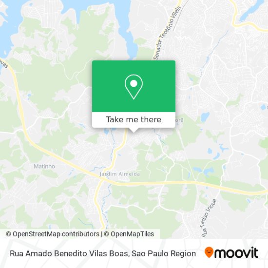 Rua Amado Benedito Vilas Boas map