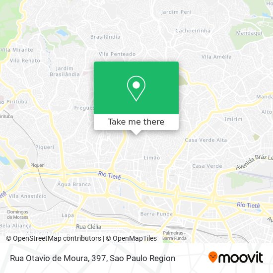 Mapa Rua Otavio de Moura, 397