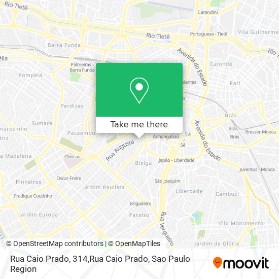 Mapa Rua Caio Prado, 314,Rua Caio Prado