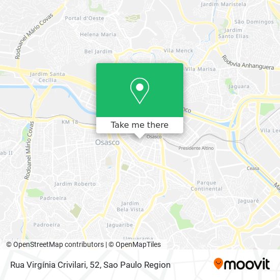 Rua Virgínia Crivilari, 52 map