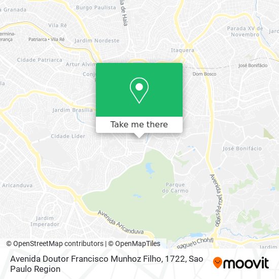 Avenida Doutor Francisco Munhoz Filho, 1722 map