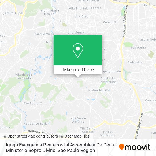 Igreja Evangelica Pentecostal Assembleia De Deus - Ministerio Sopro Divino map