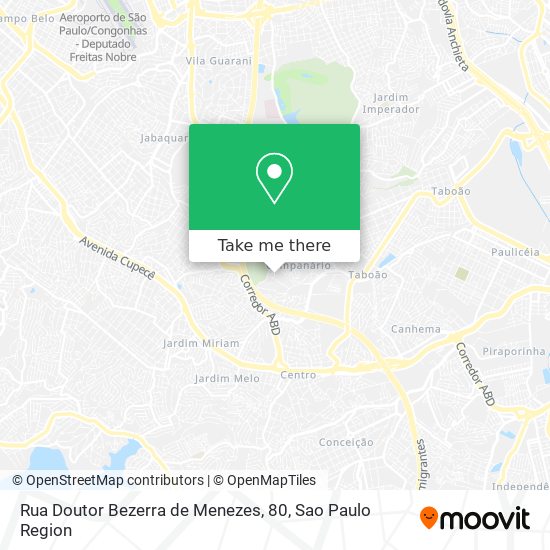 Mapa Rua Doutor Bezerra de Menezes, 80