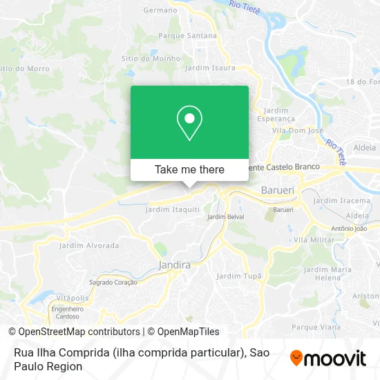 Rua Ilha Comprida (ilha comprida particular) map