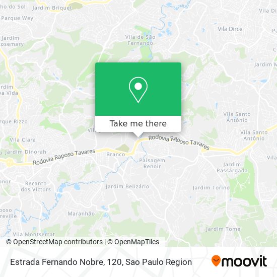Mapa Estrada Fernando Nobre, 120
