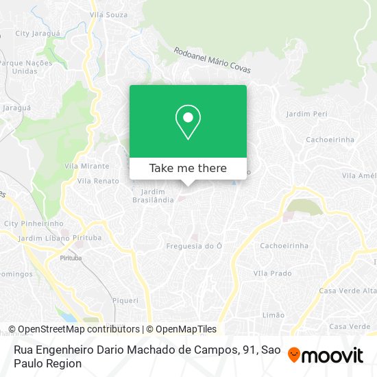 Mapa Rua Engenheiro Dario Machado de Campos, 91
