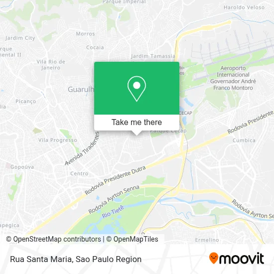 Rua Santa Maria map