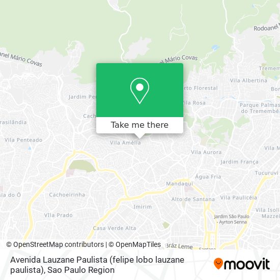 Avenida Lauzane Paulista (felipe lobo lauzane paulista) map
