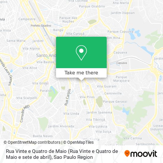 Rua Vinte e Quatro de Maio map