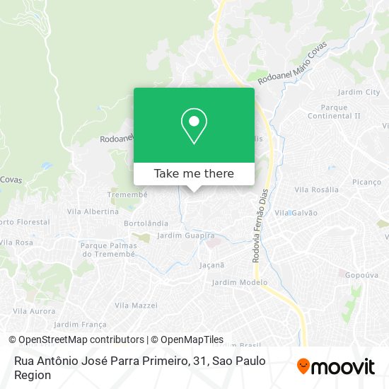 Rua Antônio José Parra Primeiro, 31 map