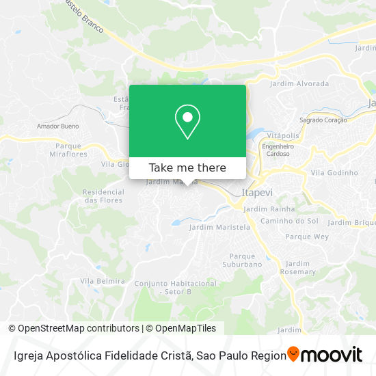 Mapa Igreja Apostólica Fidelidade Cristã