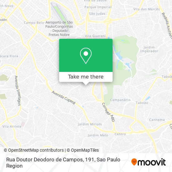 Rua Doutor Deodoro de Campos, 191 map