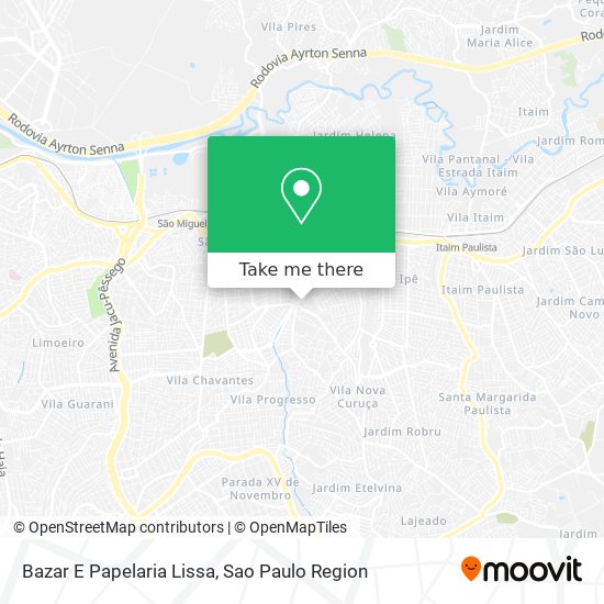 Bazar E Papelaria Lissa map