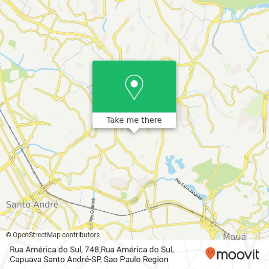 Rua América do Sul, 748,Rua América do Sul, Capuava Santo André-SP map