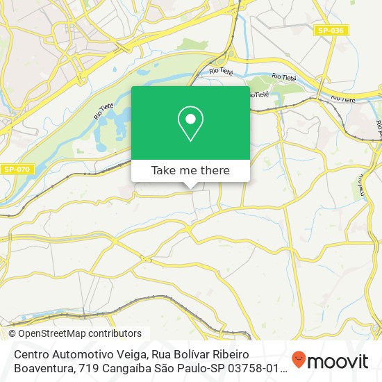 Centro Automotivo Veiga, Rua Bolívar Ribeiro Boaventura, 719 Cangaíba São Paulo-SP 03758-010 map