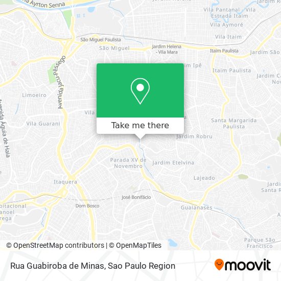 Mapa Rua Guabiroba de Minas
