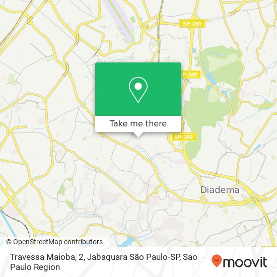 Mapa Travessa Maioba, 2, Jabaquara São Paulo-SP