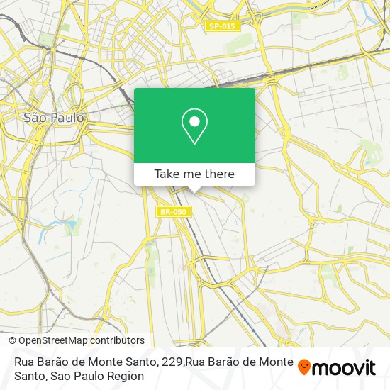 Rua Barão de Monte Santo, 229,Rua Barão de Monte Santo map