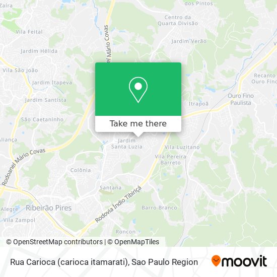 Mapa Rua Carioca (carioca itamarati)