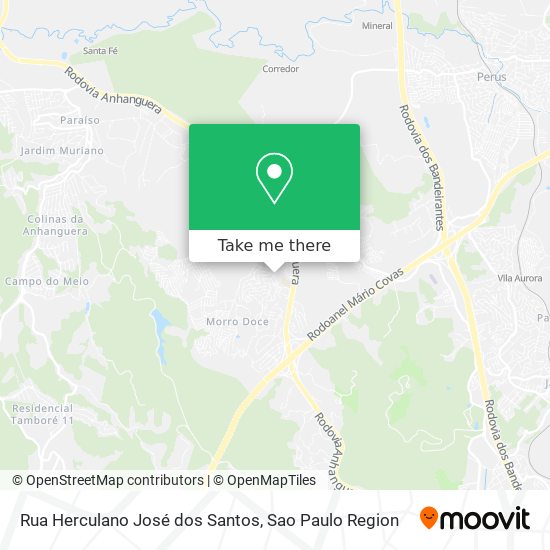 Mapa Rua Herculano José dos Santos