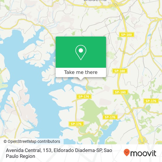 Avenida Central, 153, Eldorado Diadema-SP map