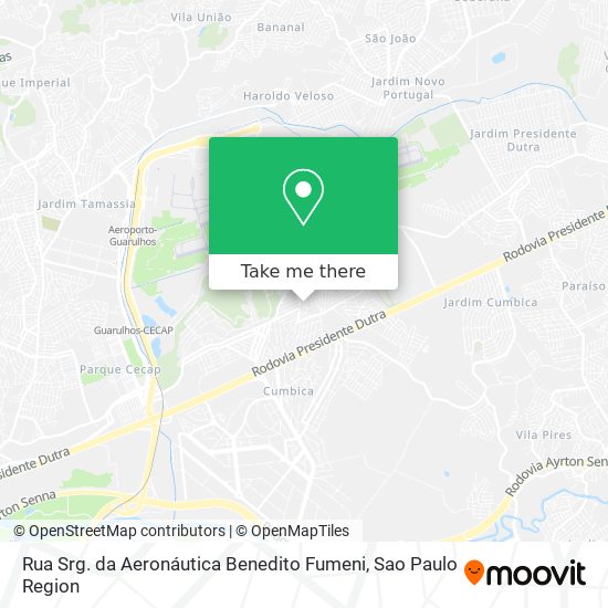 Rua Srg. da Aeronáutica Benedito Fumeni map