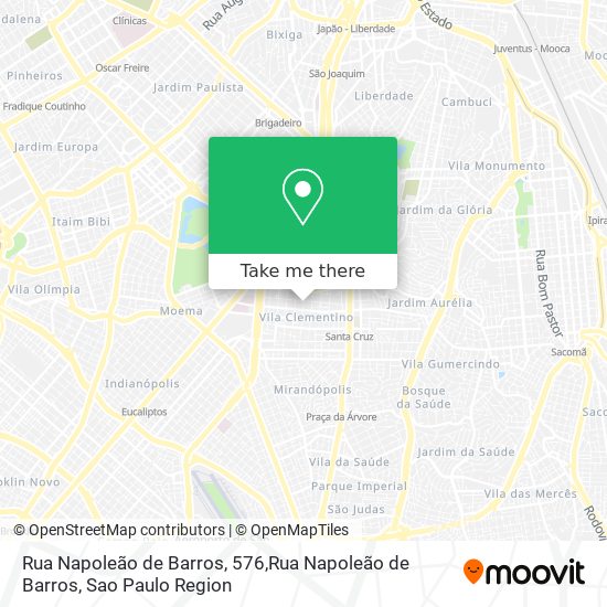 Rua Napoleão de Barros, 576,Rua Napoleão de Barros map
