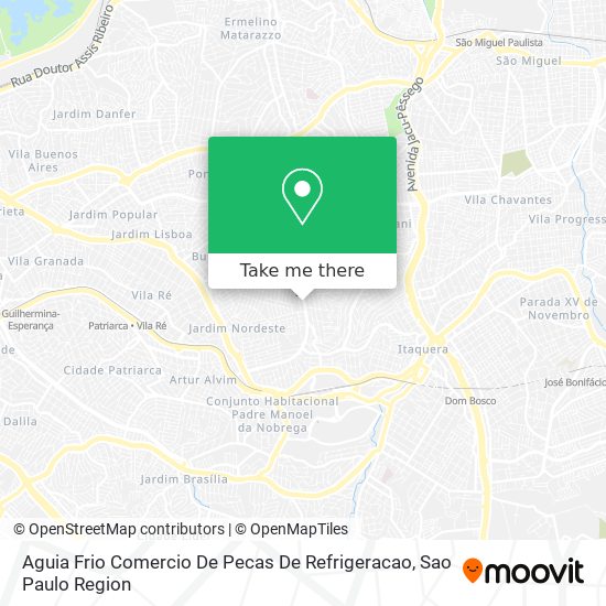 Mapa Aguia Frio Comercio De Pecas De Refrigeracao