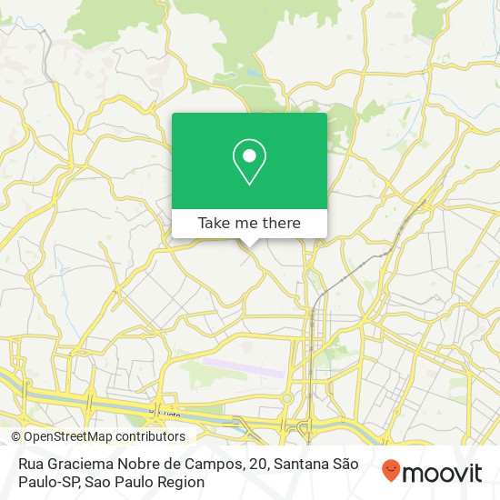 Rua Graciema Nobre de Campos, 20, Santana São Paulo-SP map