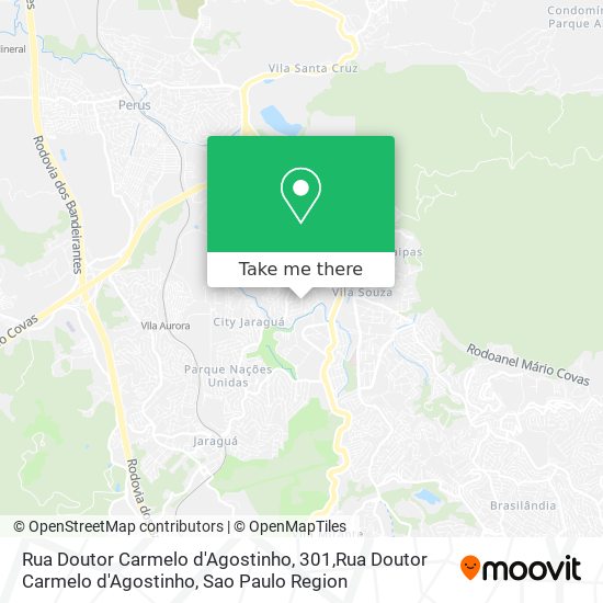 Mapa Rua Doutor Carmelo d'Agostinho, 301,Rua Doutor Carmelo d'Agostinho
