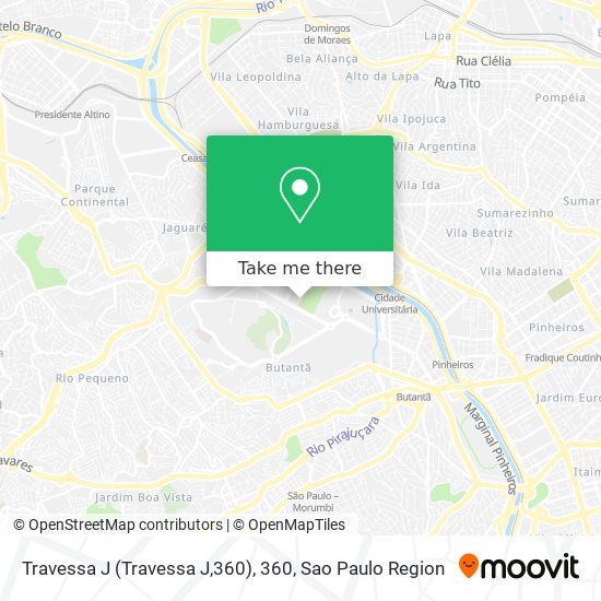 Travessa J (Travessa J,360), 360 map